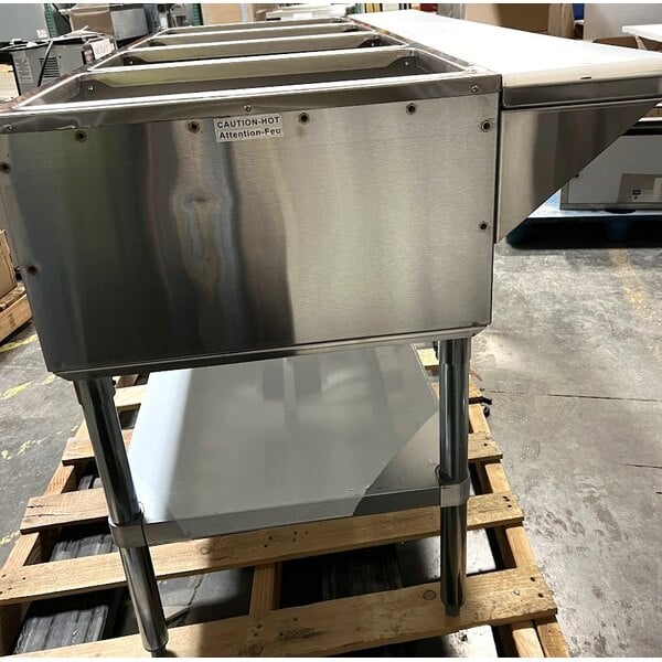 Scratch and Dent ServIt EST-5WS Five Pan Sealed Well Electric Steam Table with Adjustable Undershelf - 208/240V, 3750W