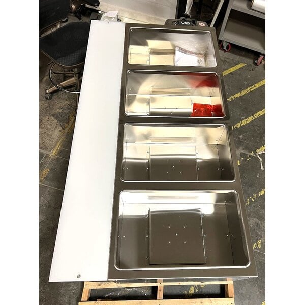 Scratch and Dent ServIt EST-5WS Five Pan Sealed Well Electric Steam Table with Adjustable Undershelf - 208/240V, 3750W