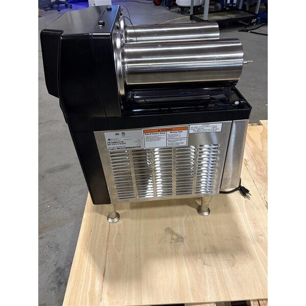 Scratch and Dent Bunn 58000.0015 Ultra NX Black and Stainless Steel Double 3 Gallon Slushy Machine - 120V