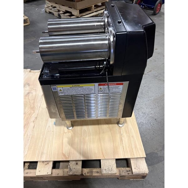 Scratch and Dent Bunn 58000.0015 Ultra NX Black and Stainless Steel Double 3 Gallon Slushy Machine - 120V