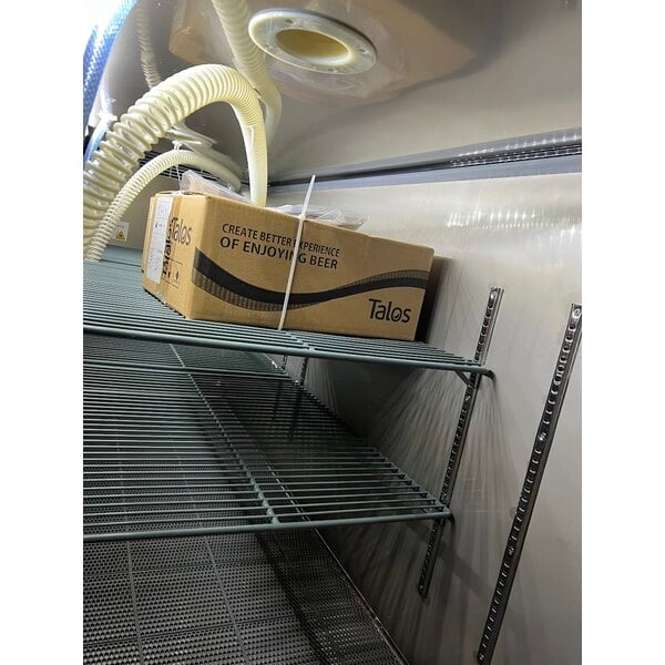 Scratch and Dent Avantco UDD-4-HC Black Kegerator / Beer Dispenser with (2) 2 Tap Towers - (3) 1/2 Keg Capacity