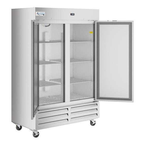 Scratch and Dent Avantco A Plus AP-49R 55 3/8" Stainless Steel Solid Door Reach-In Refrigerator