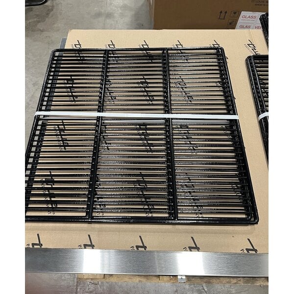 Scratch and Dent True TBB-2G-HC-LD 58 7/8" Black Glass Door Back Bar Refrigerator with LED Lighting