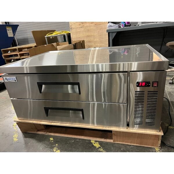Scratch and Dent Avantco CBE-48-HC 48" 2 Drawer Refrigerated Chef Base