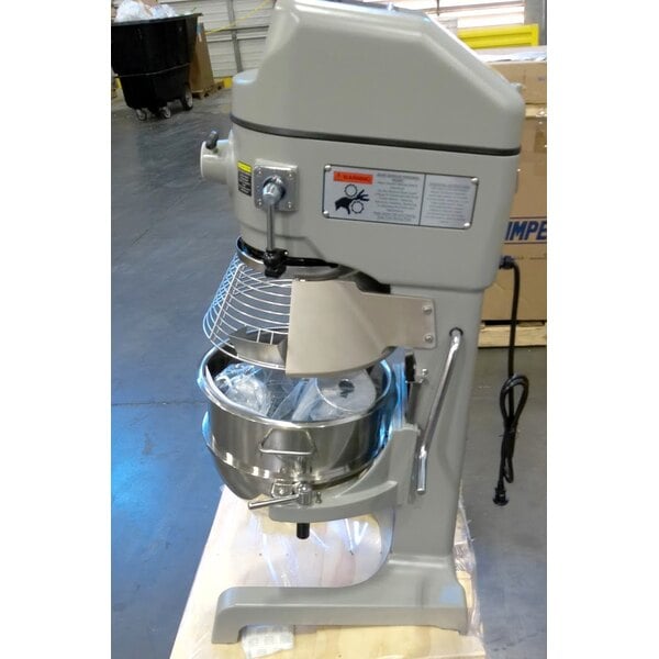Scratch and Dent Globe SP30 30 Qt. Planetary Floor Mixer with Guard & Standard Accessories - 120V, 1 hp