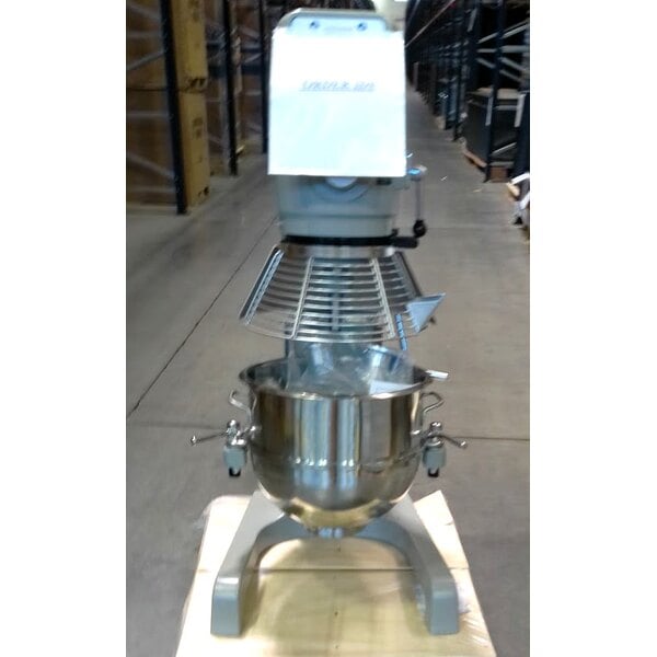 Scratch and Dent Globe SP30 30 Qt. Planetary Floor Mixer with Guard & Standard Accessories - 120V, 1 hp