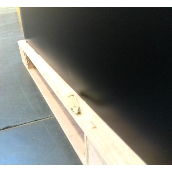 Scratch and Dent Avantco UBB-72S-HC 73" Black Counter Height Narrow Sliding Glass Door Back Bar Refrigerator with LED Lighting