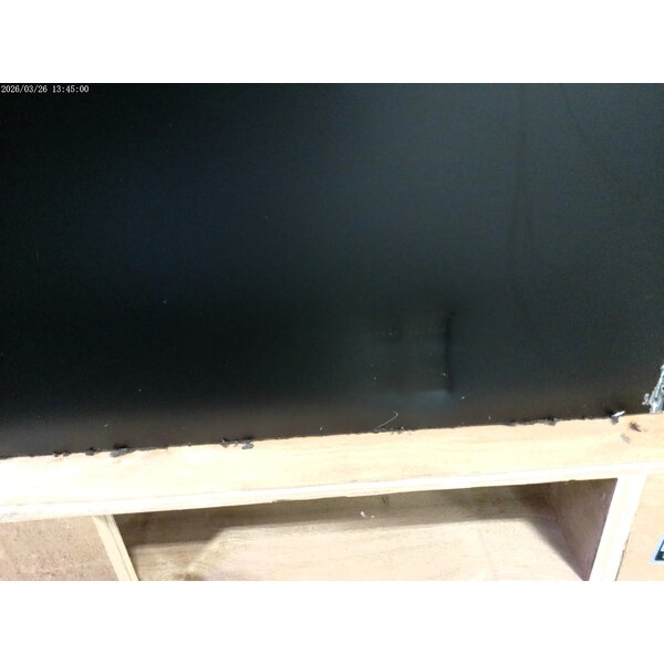 Scratch and Dent Avantco UBB-48-HC 48" Black Counter Height Narrow Solid Door Back Bar Refrigerator with LED Lighting