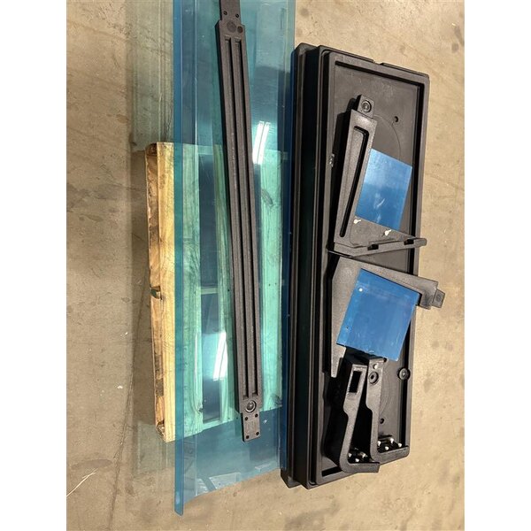 Scratch and Dent Cambro BBR720110 74" x 24" x 25" Black Buffet / Salad Bar with Sneeze Guard