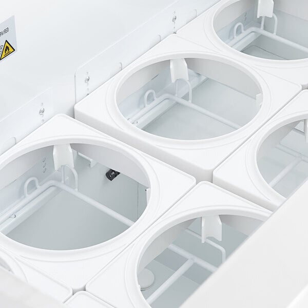 Scratch and Dent Avantco CPW-47-HC 47 1/8" 8 Tub White Deluxe Ice Cream Dipping Cabinet