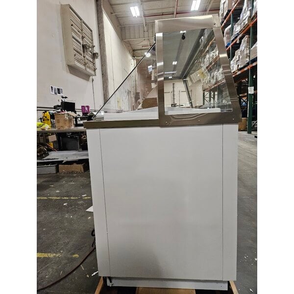 Scratch and Dent Avantco CPW-47-HC 47 1/8" 8 Tub White Deluxe Ice Cream Dipping Cabinet