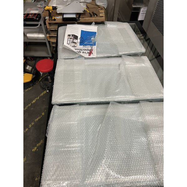 Scratch and Dent Avantco BCFD-48 47 3/16" Black Square Dry Bakery Display Case with LED Lighting