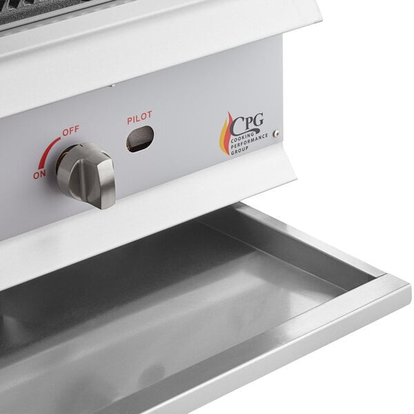 Scratch and Dent Cooking Performance Group CR-CPG-48-NL 48" Gas Countertop Radiant Charbroiler - 160,000 BTU