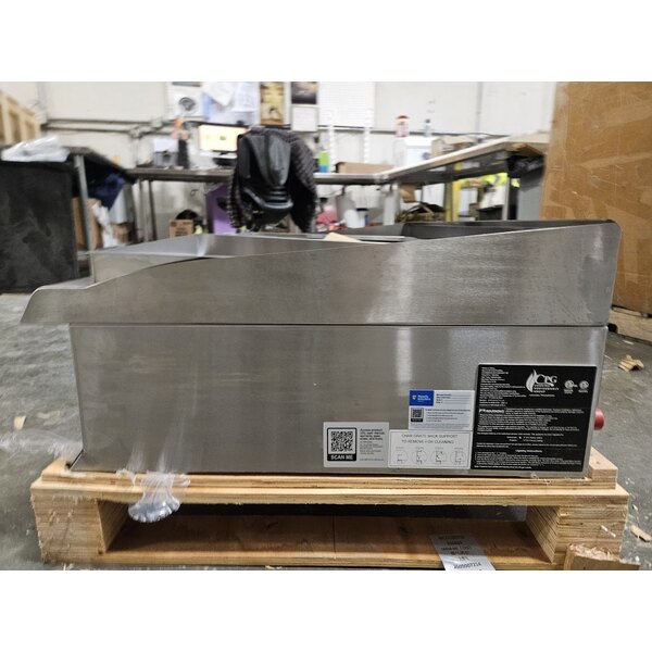 Scratch and Dent Cooking Performance Group CR-CPG-48-NL 48" Gas Countertop Radiant Charbroiler - 160,000 BTU