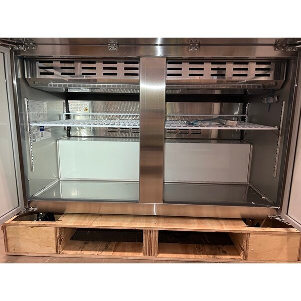 Scratch and Dent Avantco APT-48M-HC 47" 2 Door Mega Top Refrigerated Sandwich Prep Table