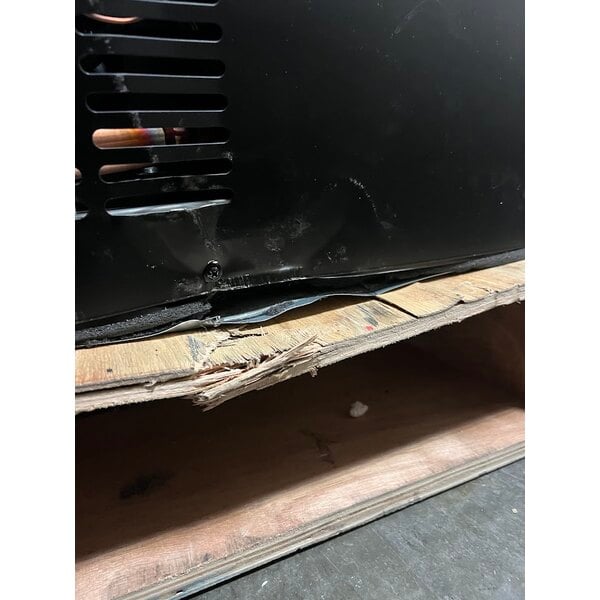 Scratch and Dent Avantco UDD-48-HC Double Tap Kegerator Beer Dispenser - Black, (2) 1/2 Keg Capacity