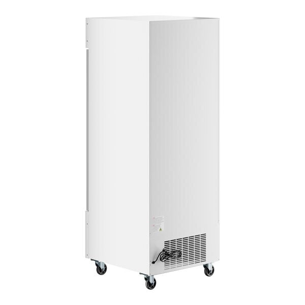 Scratch and Dent Avantco GDC-24F-HC 31" White Customizable Swing Glass Door Merchandiser Freezer with LED Lighting