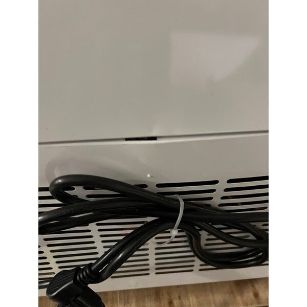 Scratch and Dent Avantco GDC-24F-HC 31" White Customizable Swing Glass Door Merchandiser Freezer with LED Lighting