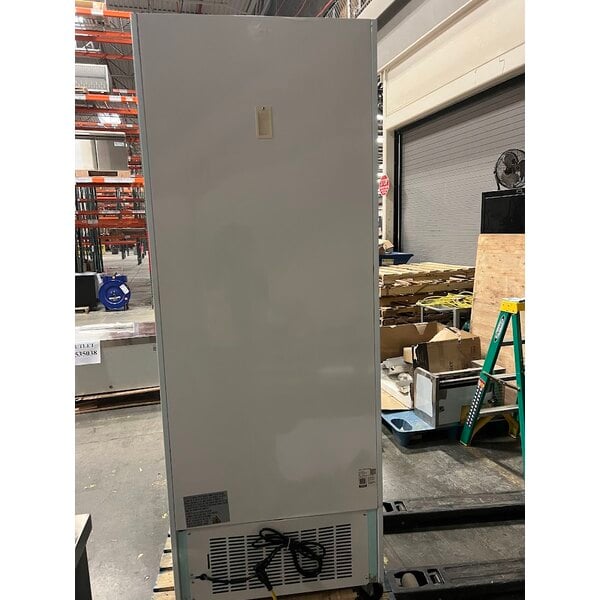 Scratch and Dent Avantco GDC-24F-HC 31" White Customizable Swing Glass Door Merchandiser Freezer with LED Lighting