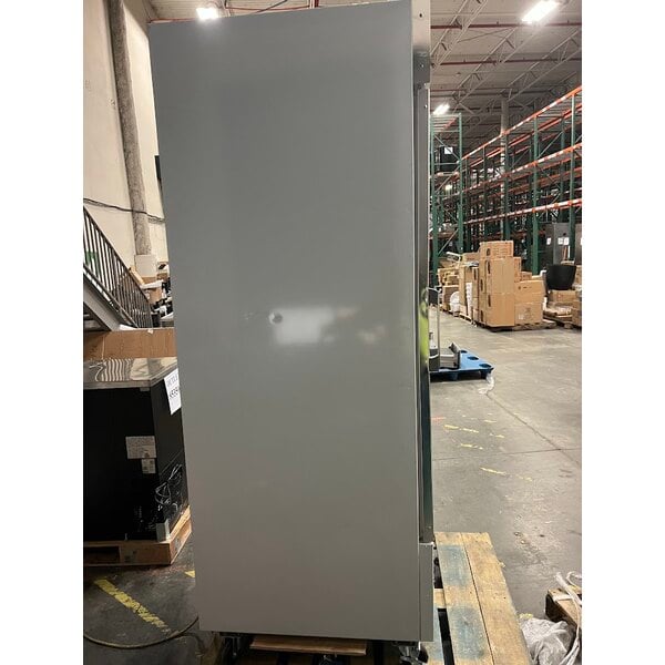 Scratch and Dent Avantco GDC-24F-HC 31" White Customizable Swing Glass Door Merchandiser Freezer with LED Lighting