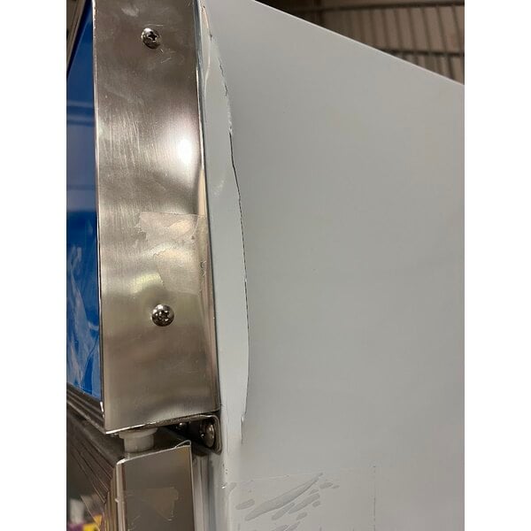 Scratch and Dent Avantco GDC-24F-HC 31" White Customizable Swing Glass Door Merchandiser Freezer with LED Lighting