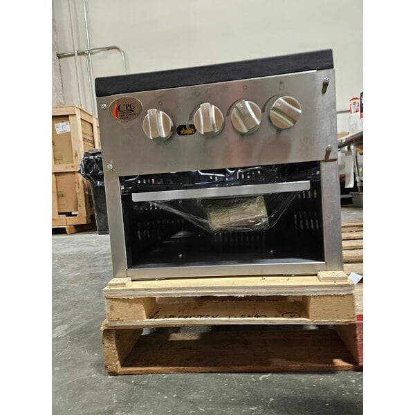 Scratch and Dent Cooking Performance Group CPG-DSPR-N Natural Gas Stock Pot Range - 160,000 BTU
