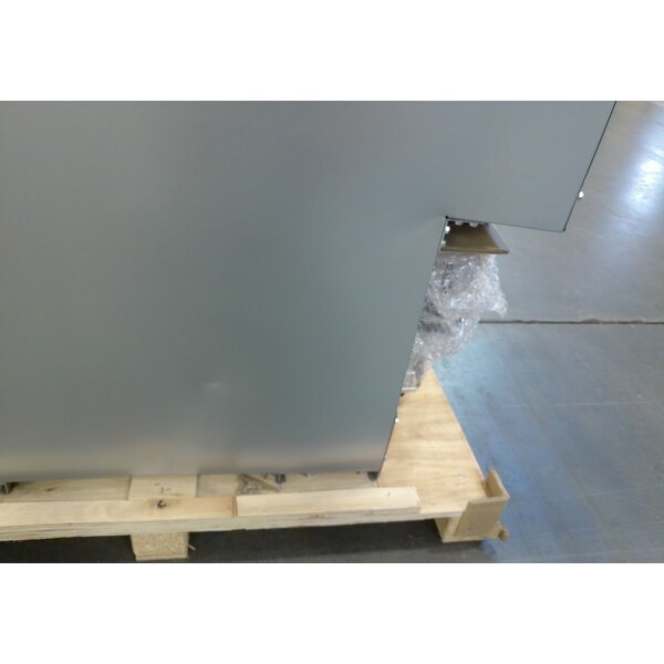 Scratch and Dent MainStreet Equipment Natural Gas 40 lb. Stainless Steel Floor Fryer - 90,000 BTU