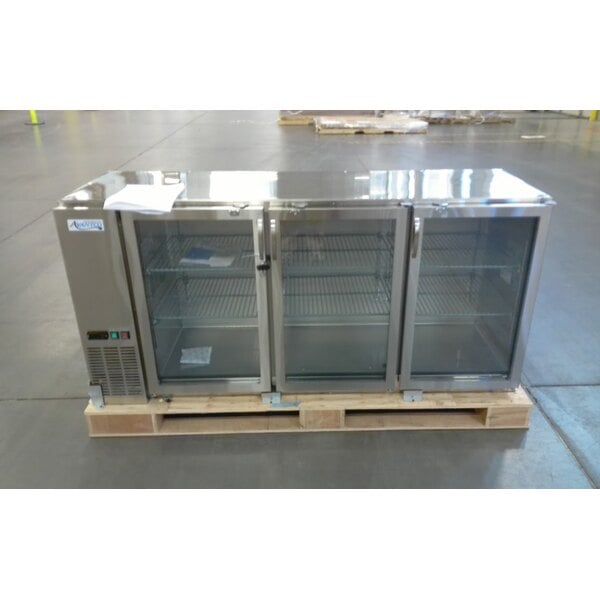 Scratch and Dent Avantco SSPPT-3 94" 3 Door Refrigerated Pizza Prep Table