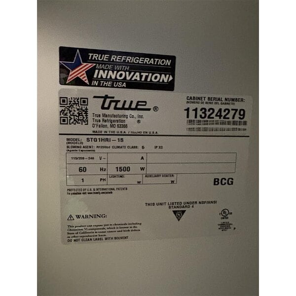 Scratch and Dent True STG1HRI-1S Spec Series 35" Solid Door Roll-In Insulated Heated Holding Cabinet
