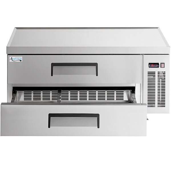 Scratch and Dent Avantco CBE-48-HC 48" 2 Drawer Refrigerated Chef Base