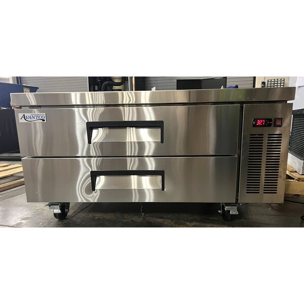 Scratch and Dent Avantco CBE-48-HC 48" 2 Drawer Refrigerated Chef Base