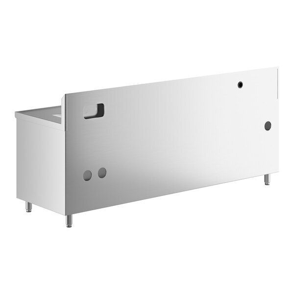 Scratch and Dent Regency 30" x 96" 16 Gauge Stainless Steel Beverage Table with Right Sink