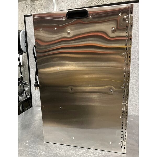 Scratch and Dent Avantco 24 Tray Stainless Steel Food Dehydrator with Glass Door - 120V, 1600W