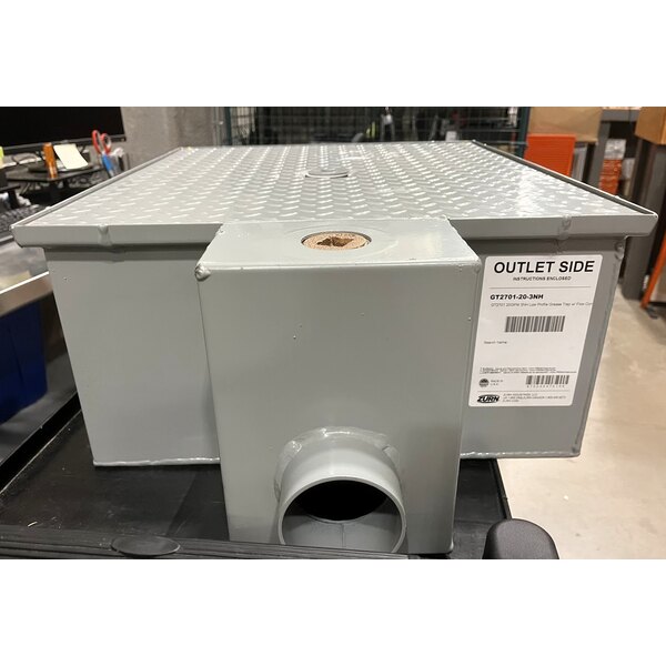 Scratch and Dent Zurn Elkay GT2701-20-3NH 40 lb. 20 GPM Low-Profile Grease Trap with 3" No-Hub Connections