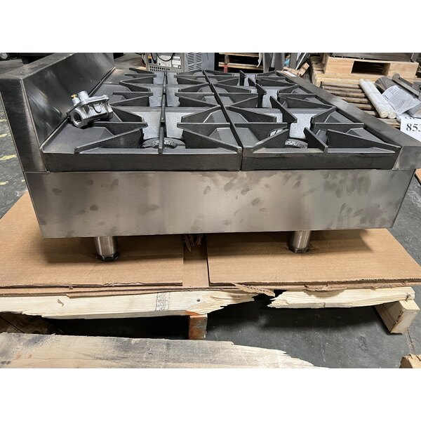 Scratch and Dent Wolf by Vulcan AHP636-NAT Achiever Natural Gas 36" 6 Burner Countertop Range - 180,000 BTU