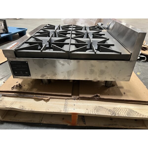 Scratch and Dent Wolf by Vulcan AHP636-NAT Achiever Natural Gas 36" 6 Burner Countertop Range - 180,000 BTU