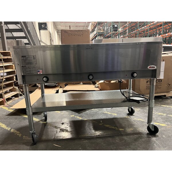 Scratch and Dent Eagle Group PDHT3 Portable Electric Hot Food Table Three Pan - Open Well, 120V