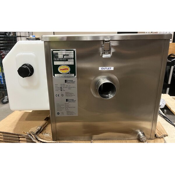 Scratch and Dent Grease Guardian GG-D20-LR 40 lb. Automatic Grease Trap with Right Outlet