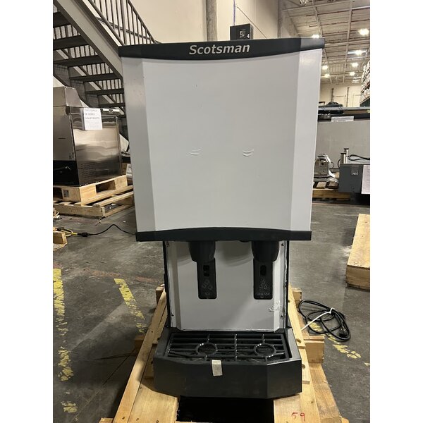 Scratch and Dent Scotsman HID312AX-1A Meridian® Air-Cooled Countertop Nugget Ice Machine and Water Dispenser with Hands-Free Dispensing - 12 lb. Bin Capacity