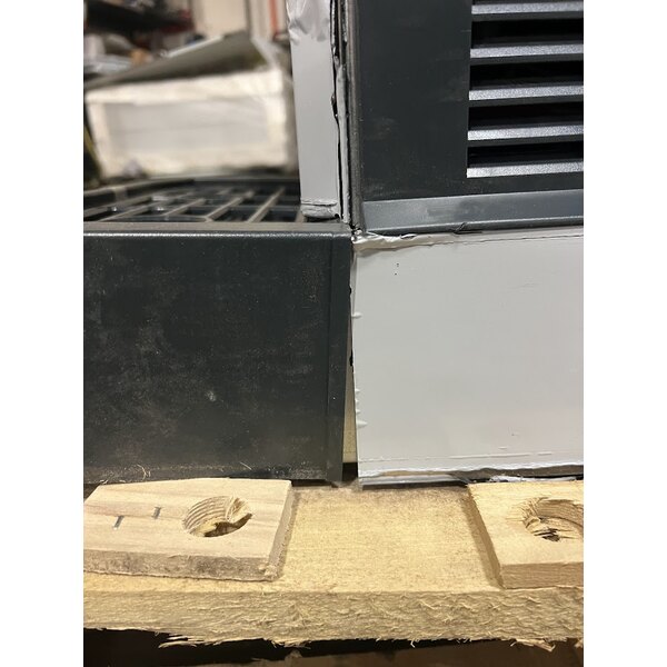 Scratch and Dent Scotsman HID312AX-1A Meridian® Air-Cooled Countertop Nugget Ice Machine and Water Dispenser with Hands-Free Dispensing - 12 lb. Bin Capacity