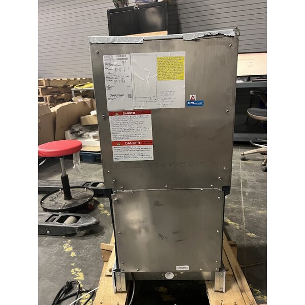 Scratch and Dent Scotsman HID312AX-1A Meridian® Air-Cooled Countertop Nugget Ice Machine and Water Dispenser with Hands-Free Dispensing - 12 lb. Bin Capacity