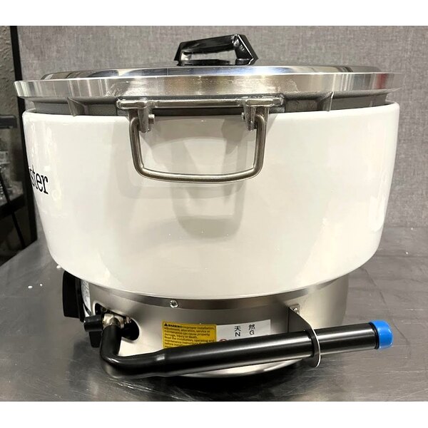 Scratch and Dent Town RM-55N-R Natural Gas 110 Cup (55 Cup Raw) Gas Rice Cooker and Warmer - 34,600 BTU