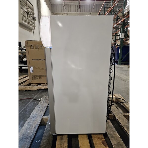 Scratch and Dent Avantco CFM2LB White Customizable Countertop Freezer with Swing Door and Top Lit Header