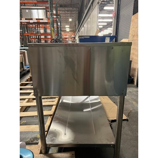 Scratch and Dent Avantco STE-4SA Four Pan Open Well Electric Steam Table with Undershelf - 120V, 2000W