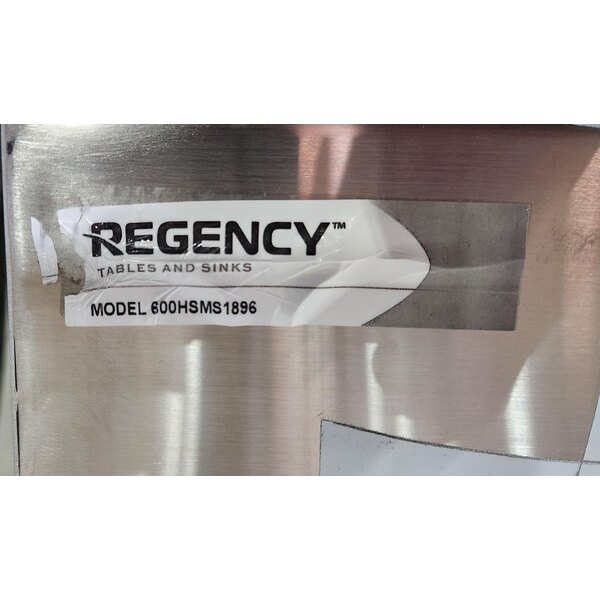 Scratch and Dent Regency Wall-Mounted 96" x 17 1/2" Hand Sink for (4) 8" Center Faucets