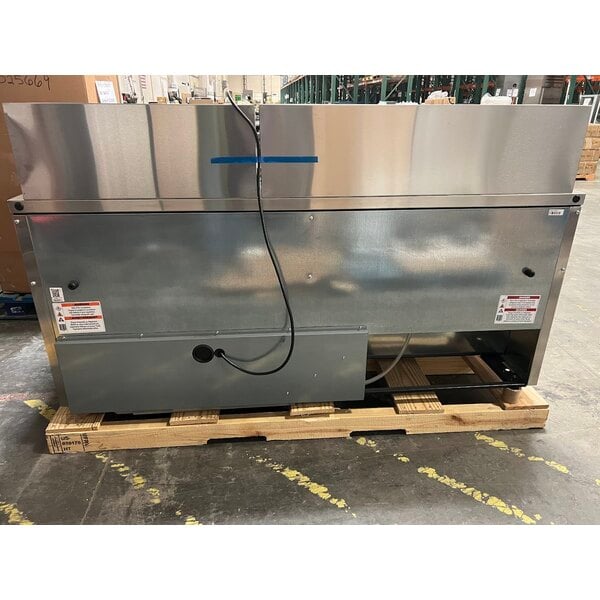 Scratch and Dent True TSSU-72-30M-B-ST-HC 72 3/8" 3 Door Mega Top Refrigerated Sandwich Prep Table