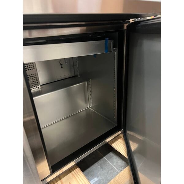 Scratch and Dent True TSSU-72-30M-B-ST-HC 72 3/8" 3 Door Mega Top Refrigerated Sandwich Prep Table