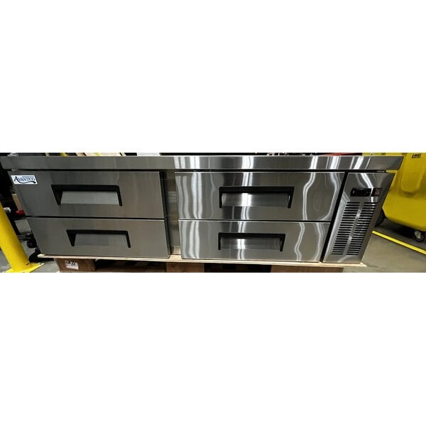 Scratch and Dent Avantco CBE-72-HC 72" 4 Drawer Refrigerated Chef Base
