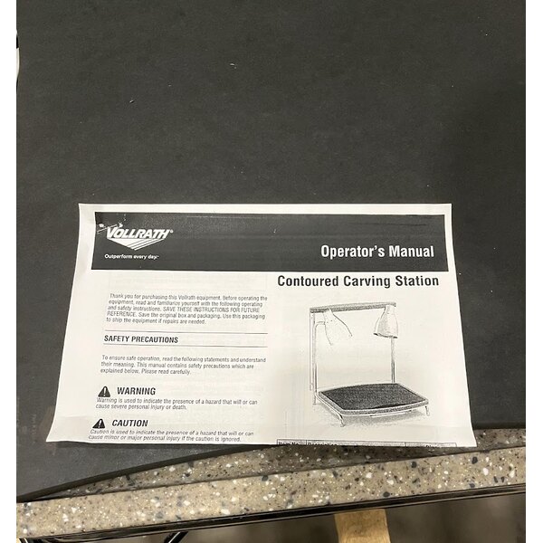 Scratch and Dent Vollrath 46670 Contoured Carving Station - 24" x 22" x 27"