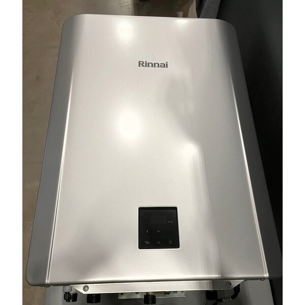 Scratch and Dent Rinnai SENSEI RX180iN Natural Gas / Liquid Propane Wall-Mounted Indoor / Outdoor Tankless Water Heater - 120V, 180,000 BTU, 10.0 GPM